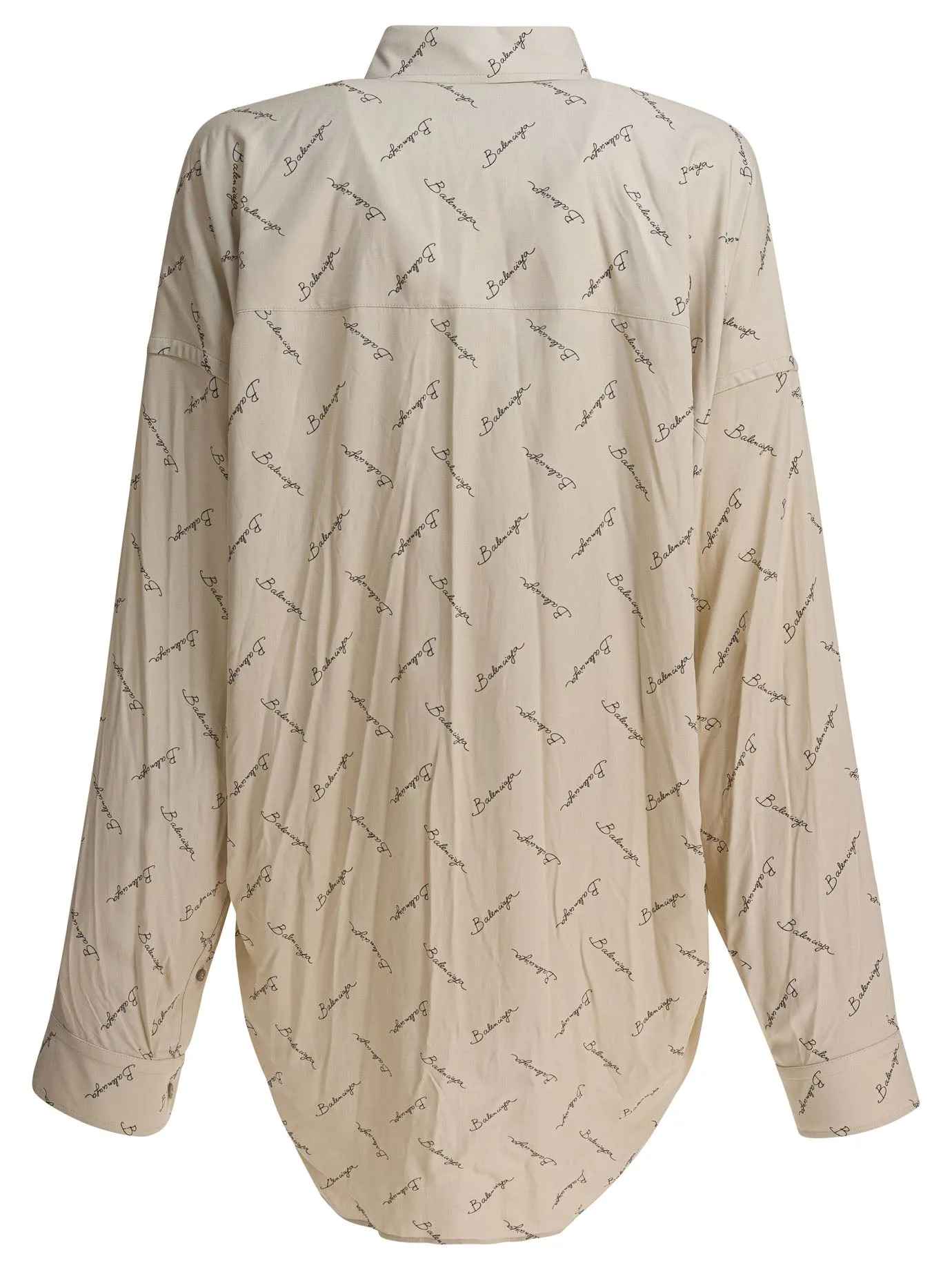 Oversized Shirt With Logo Shirts Beige sold by Wanan Luxury product image thumbnail 2