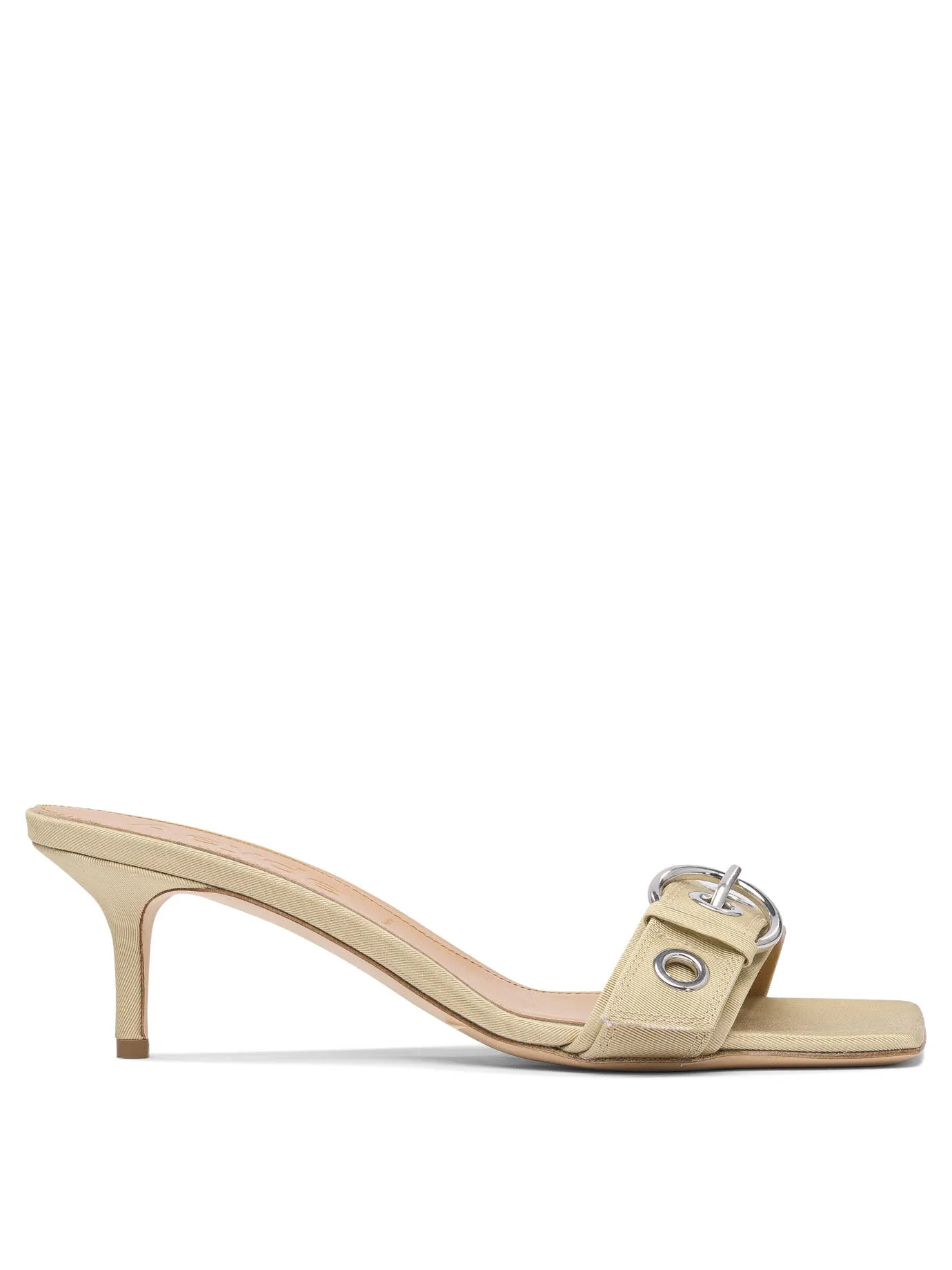 Ilvy Eyelet Grosgrain 55 Mm Sandals Beige sold by Wanan Luxury