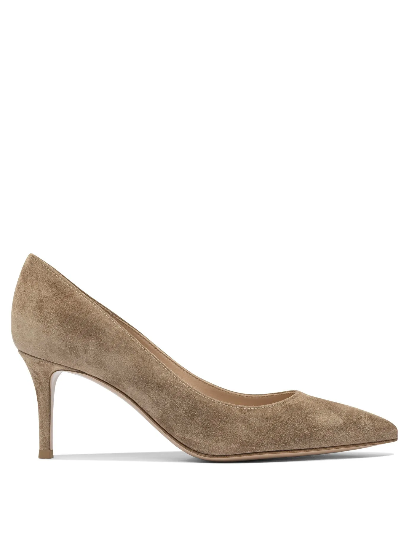 Gianvito 70 Mm Heeled Shoes Beige sold by Wanan Luxury
