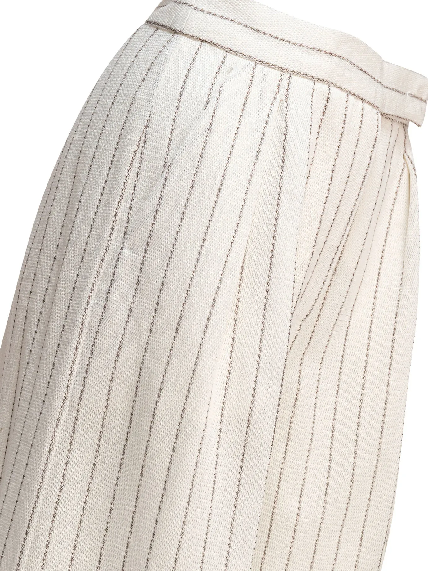Wide-Leg Trousers White sold by Wanan Luxury product image thumbnail 4
