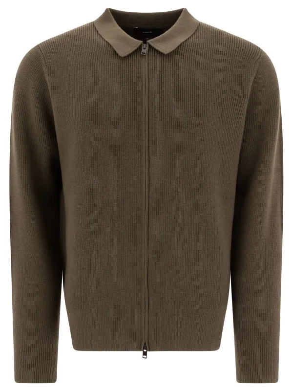 Wool Blend Cardigan Knitwear Green sold by Wanan Luxury