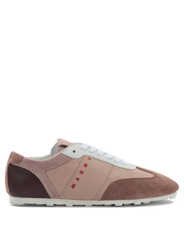 Leather Sneaker With Logo Sneakers & Slip-On Pink sold by Wanan Luxury