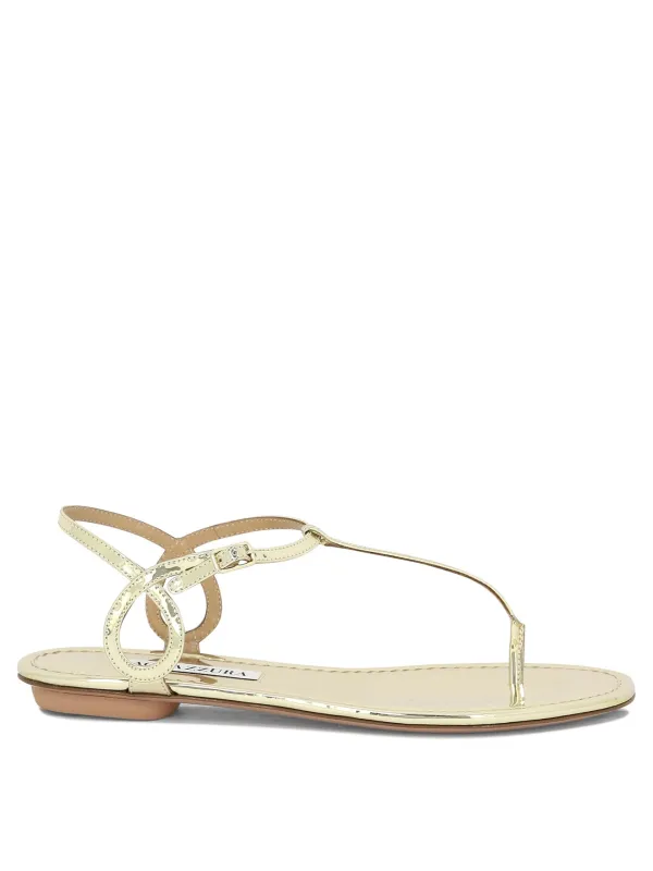 Almost Bare Sandals Gold made by Aquazzura