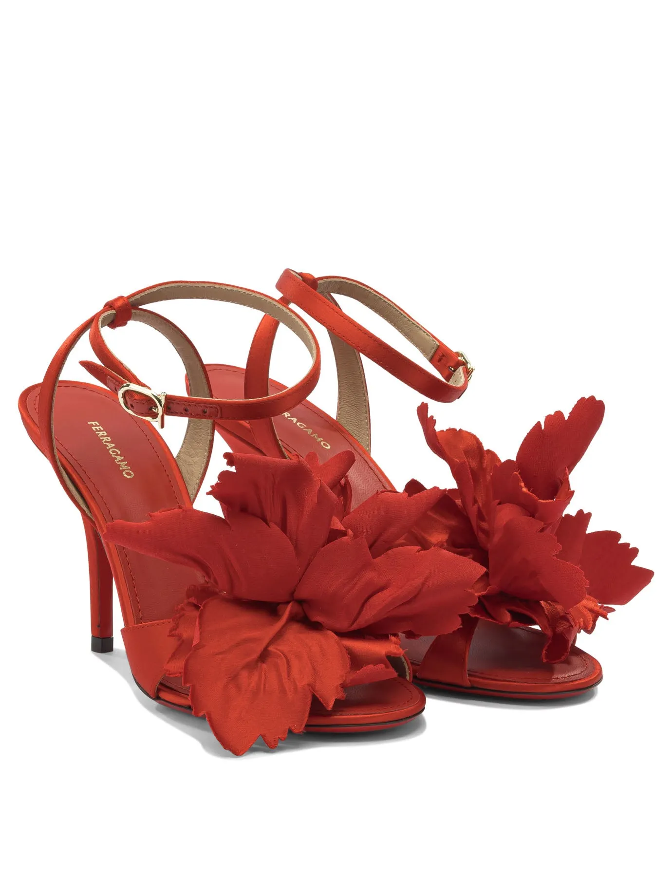 With Flower 90 Mm Sandals Red sold by Wanan Luxury product image thumbnail 2