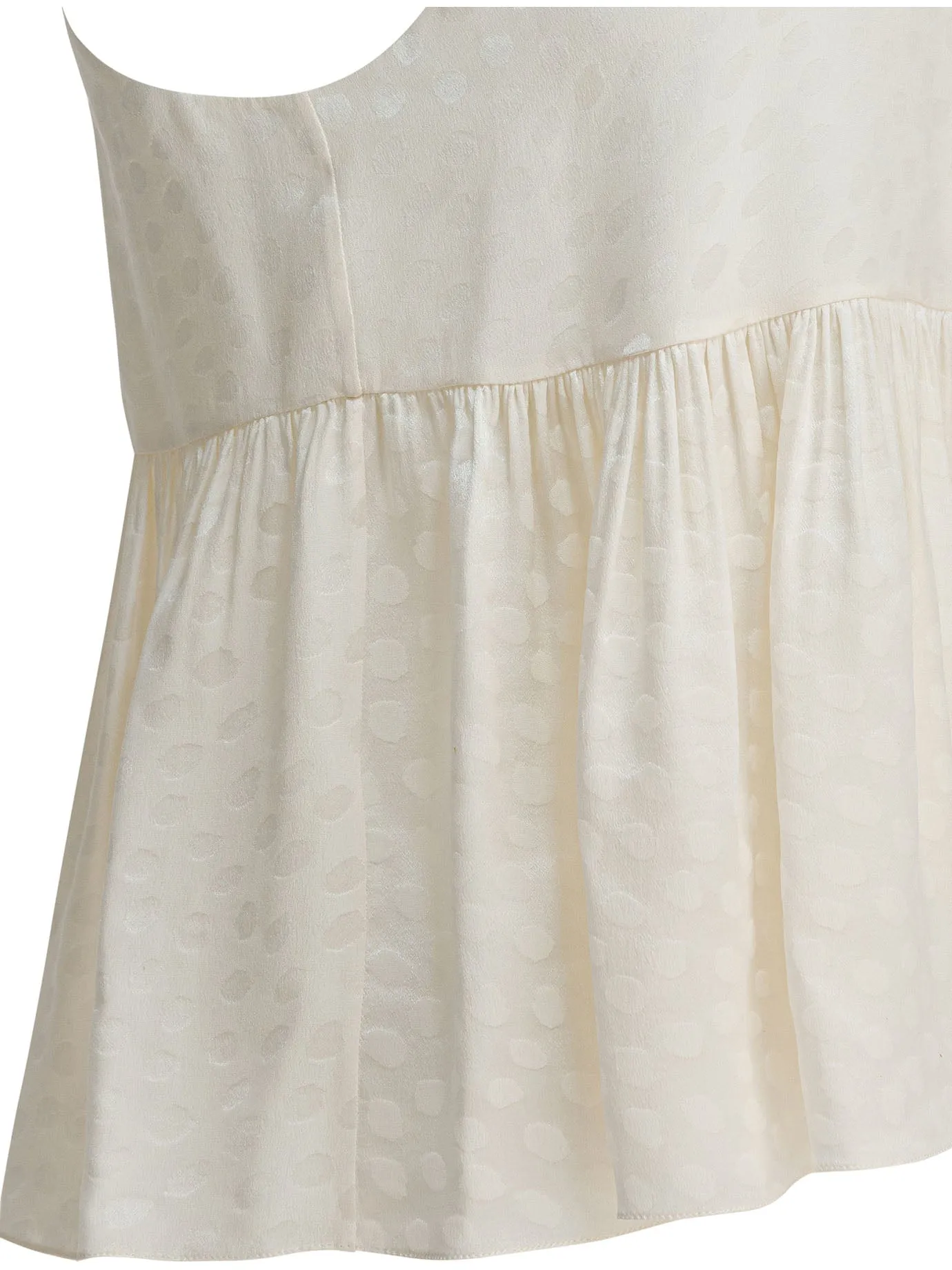 Silk Peplum Top Tops White sold by Wanan Luxury product image thumbnail 4