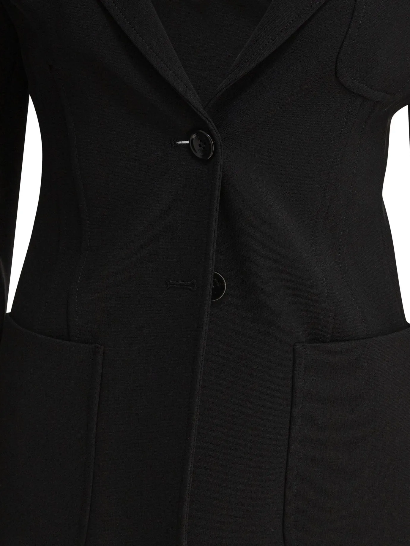 Slim Jersey Blazer Jackets And Coats Black sold by Wanan Luxury product image thumbnail 3