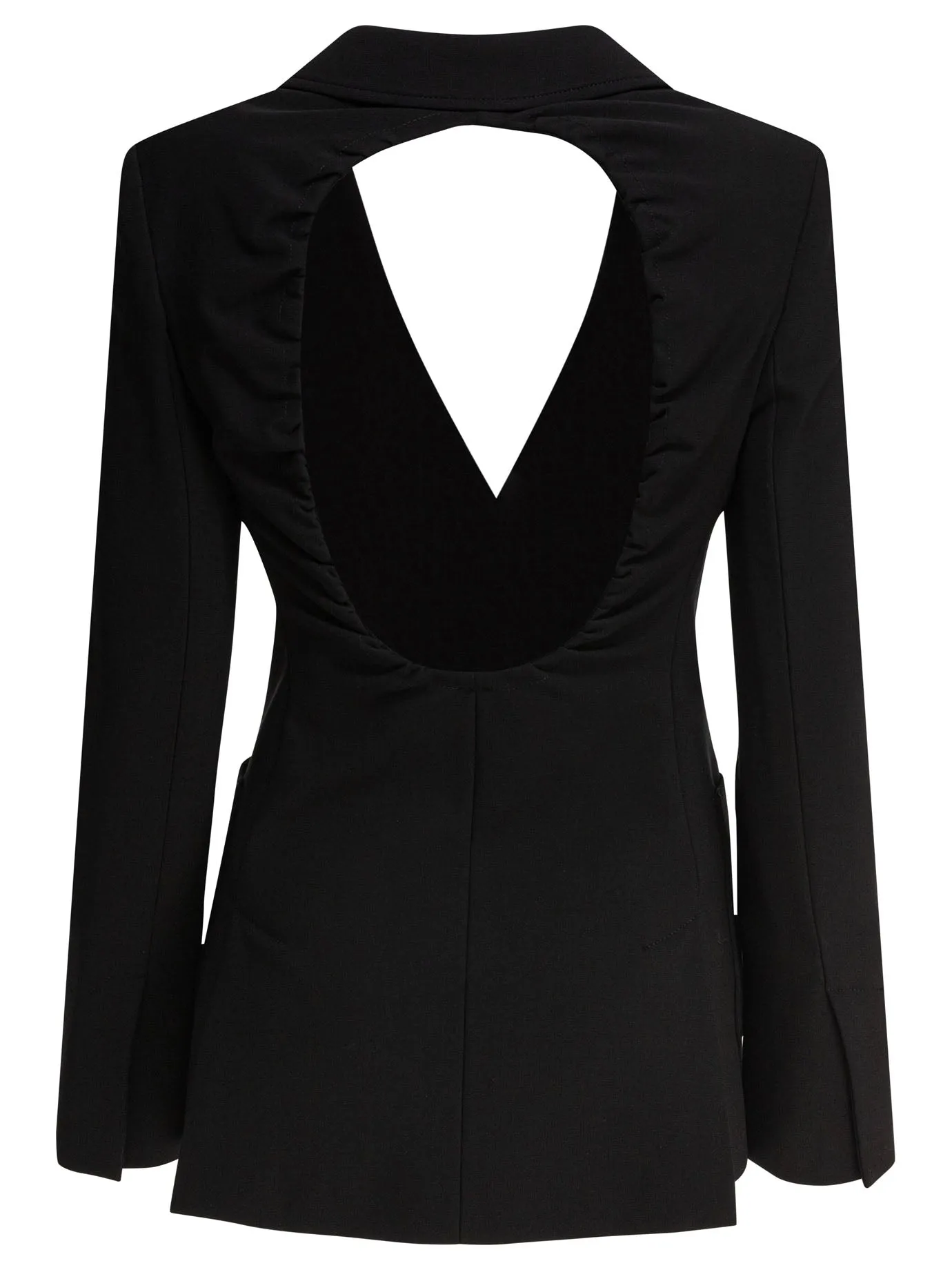 Slim Jersey Blazer Jackets And Coats Black sold by Wanan Luxury product image thumbnail 2