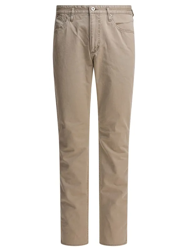 Five-Pocket Cotton Pants Trousers Beige sold by Wanan Luxury