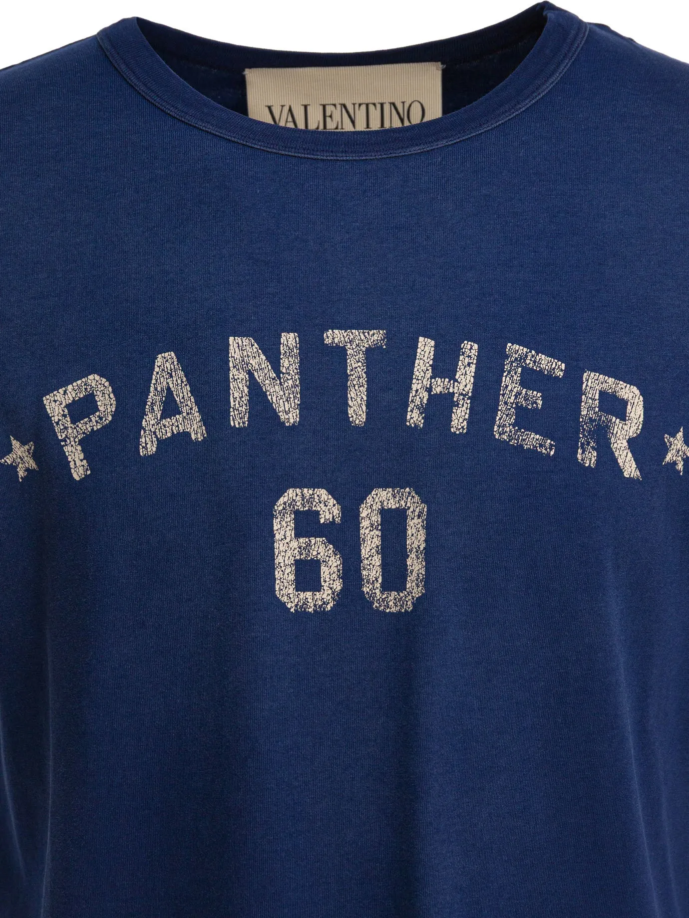 Cotton Crewneck T-Shirt T-Shirts Blue sold by Wanan Luxury product image thumbnail 3