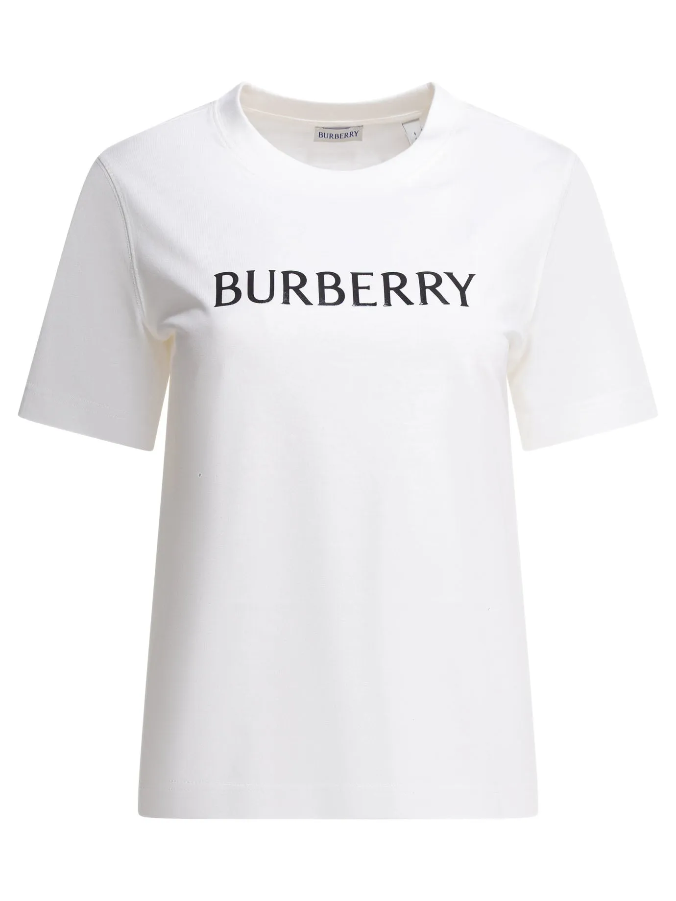 Cotton T-Shirt With Logo T-Shirts White sold by Wanan Luxury