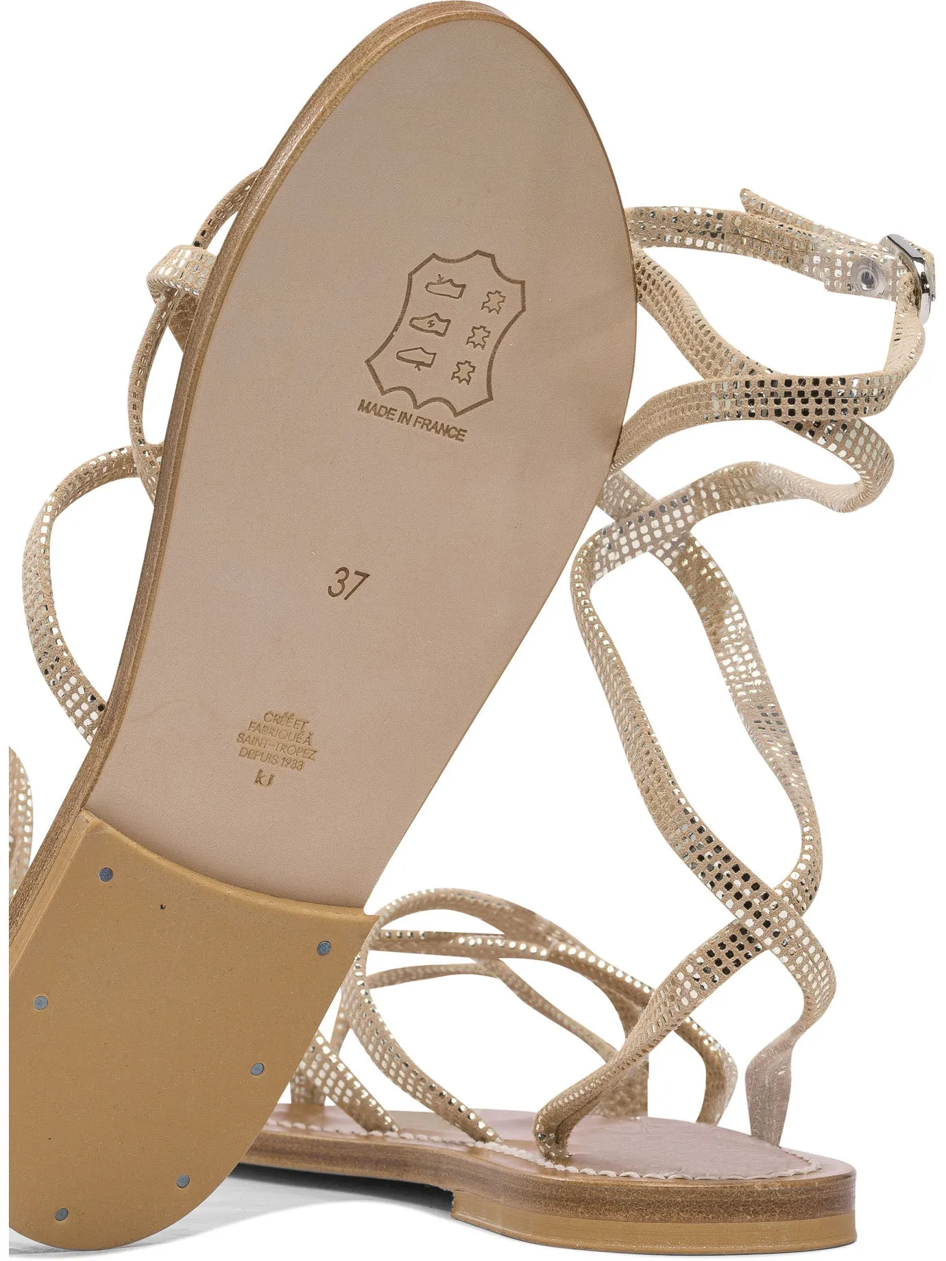 Sandals Gold sold by Wanan Luxury product image thumbnail 5