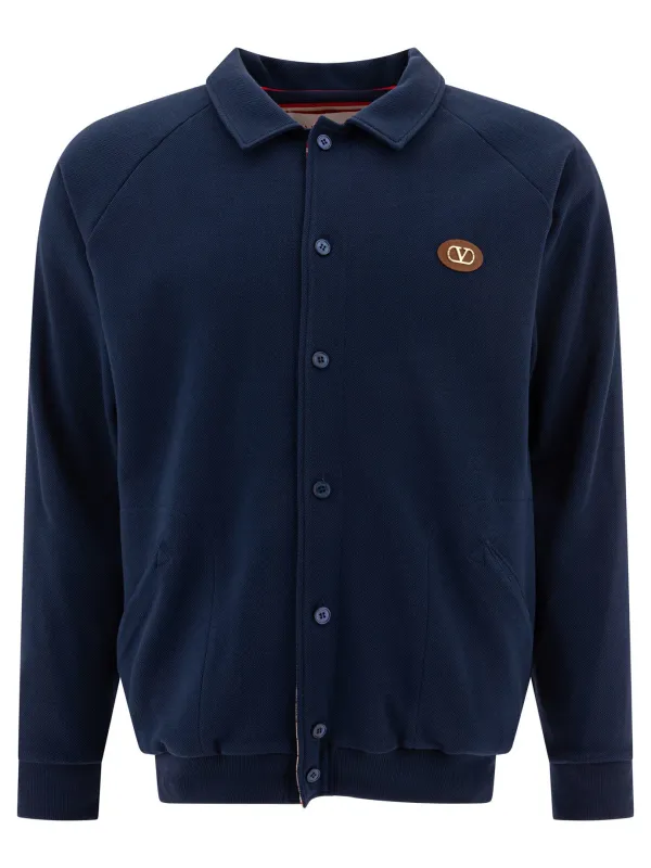 Cotton Cardigan Knitwear Blue sold by Wanan Luxury