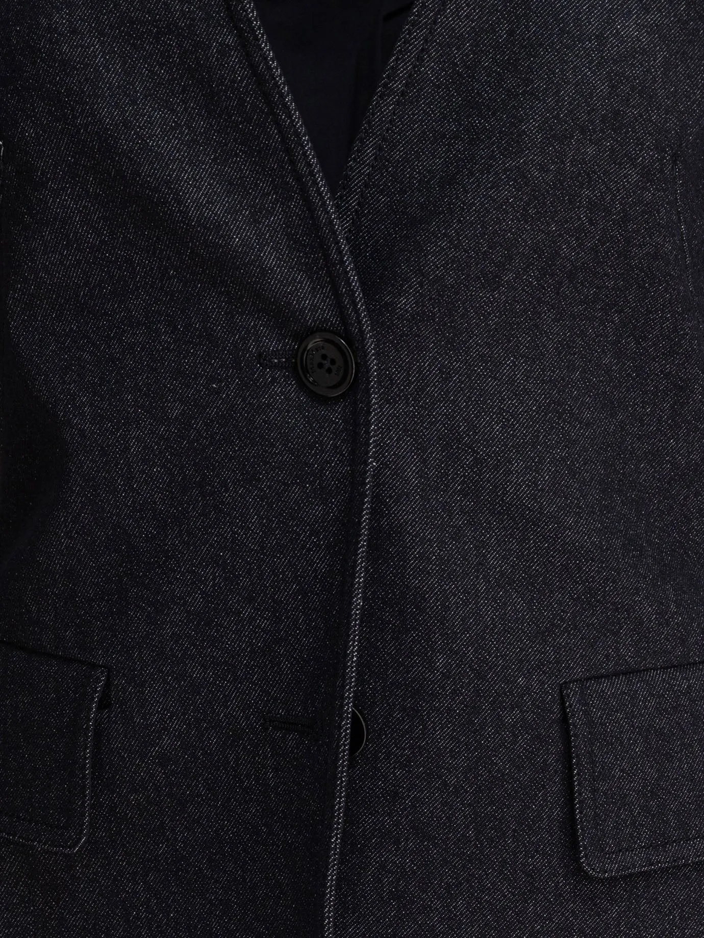 Denim-Effect Blazer Jackets And Coats Blue sold by Wanan Luxury product image thumbnail 4