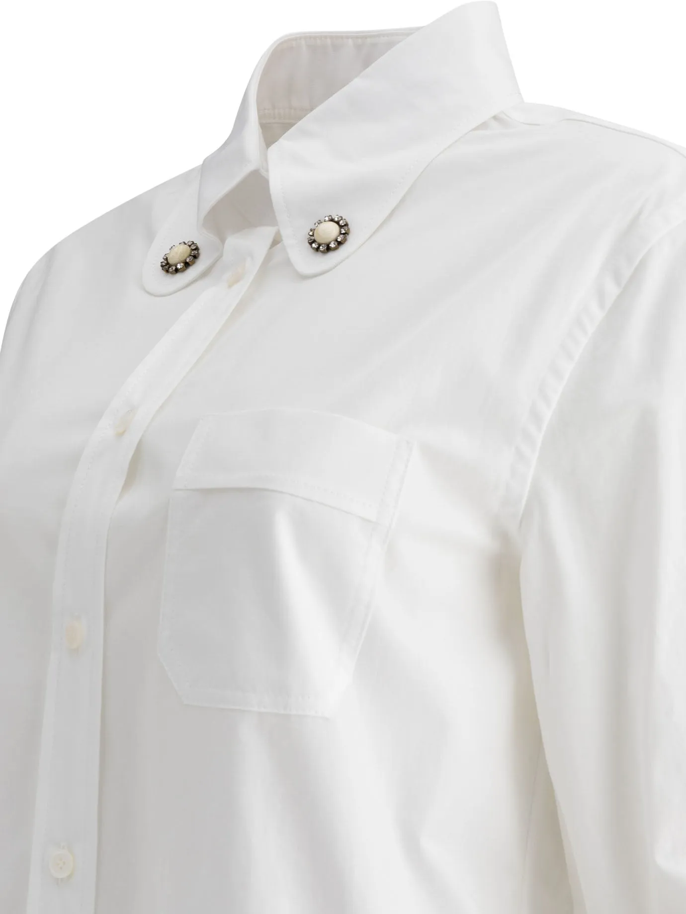 Cotton Poplin Shirt Shirts White sold by Wanan Luxury product image thumbnail 4