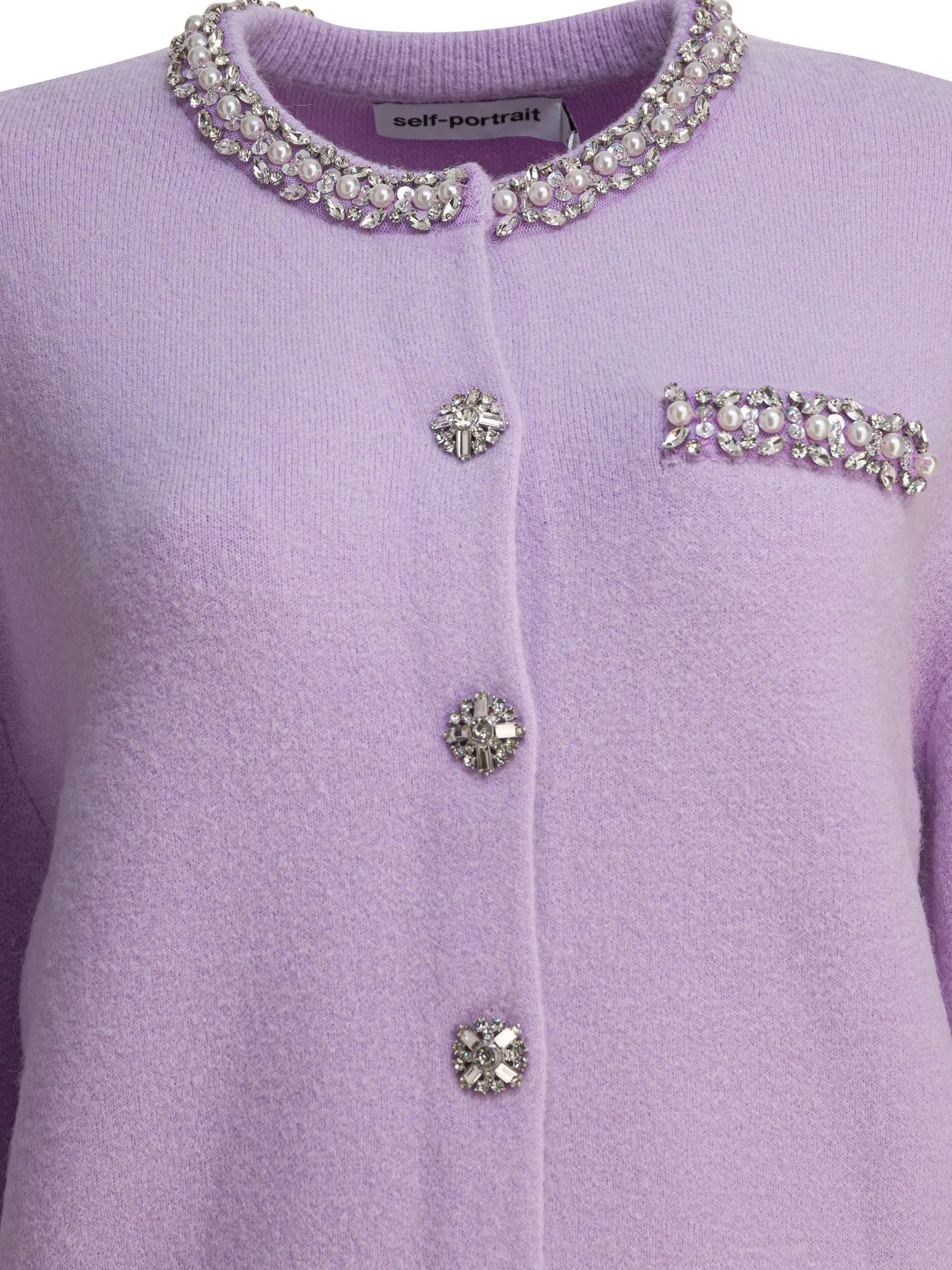 Cardigan With Crystal Trim Knitwear Purple sold by Wanan Luxury product image thumbnail 3