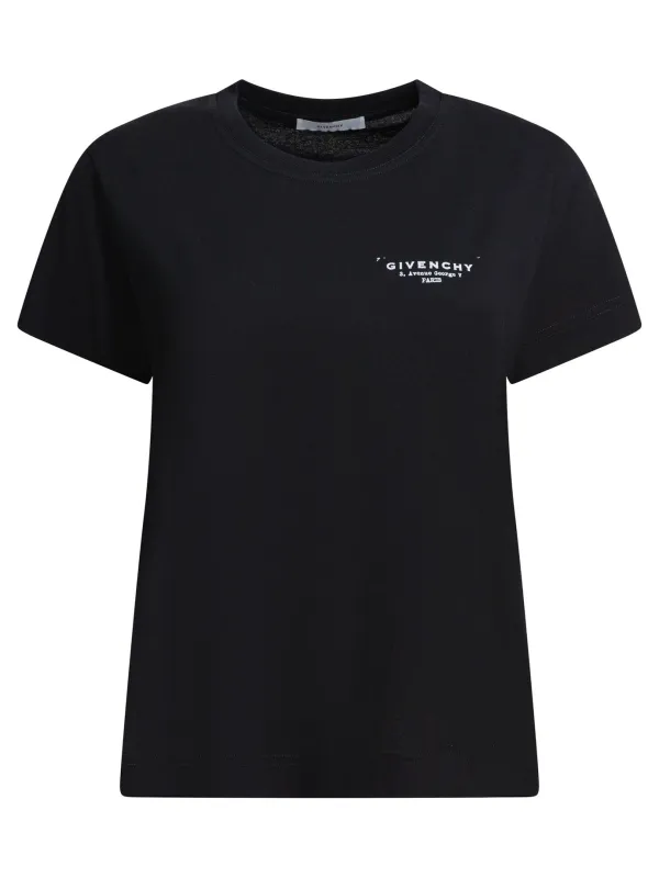 T-Shirt With Givenchy Print T-Shirts Black sold by Wanan Luxury