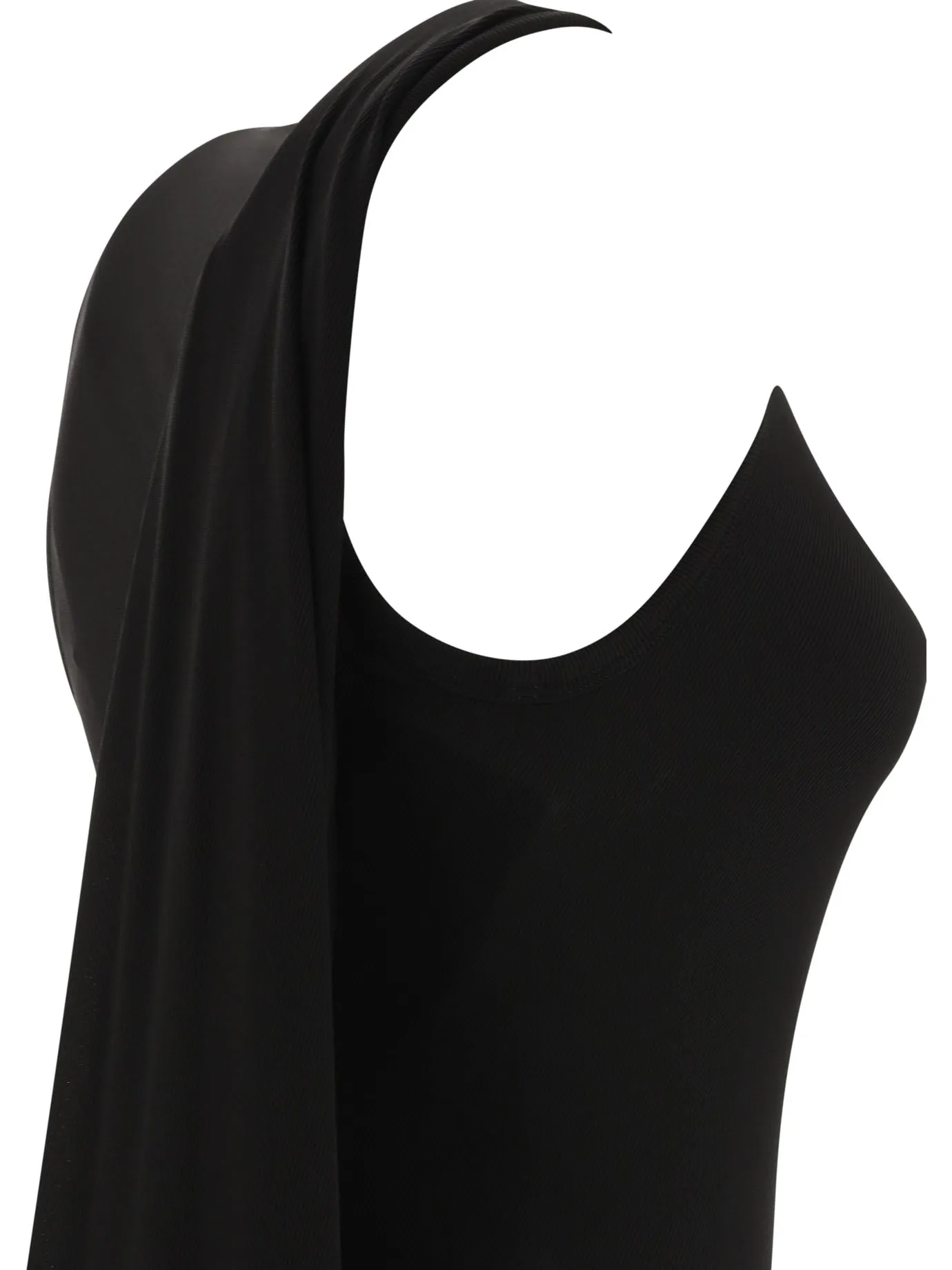 Ribbed Jersey Sleeveless Dress Dresses Black sold by Wanan Luxury product image thumbnail 4
