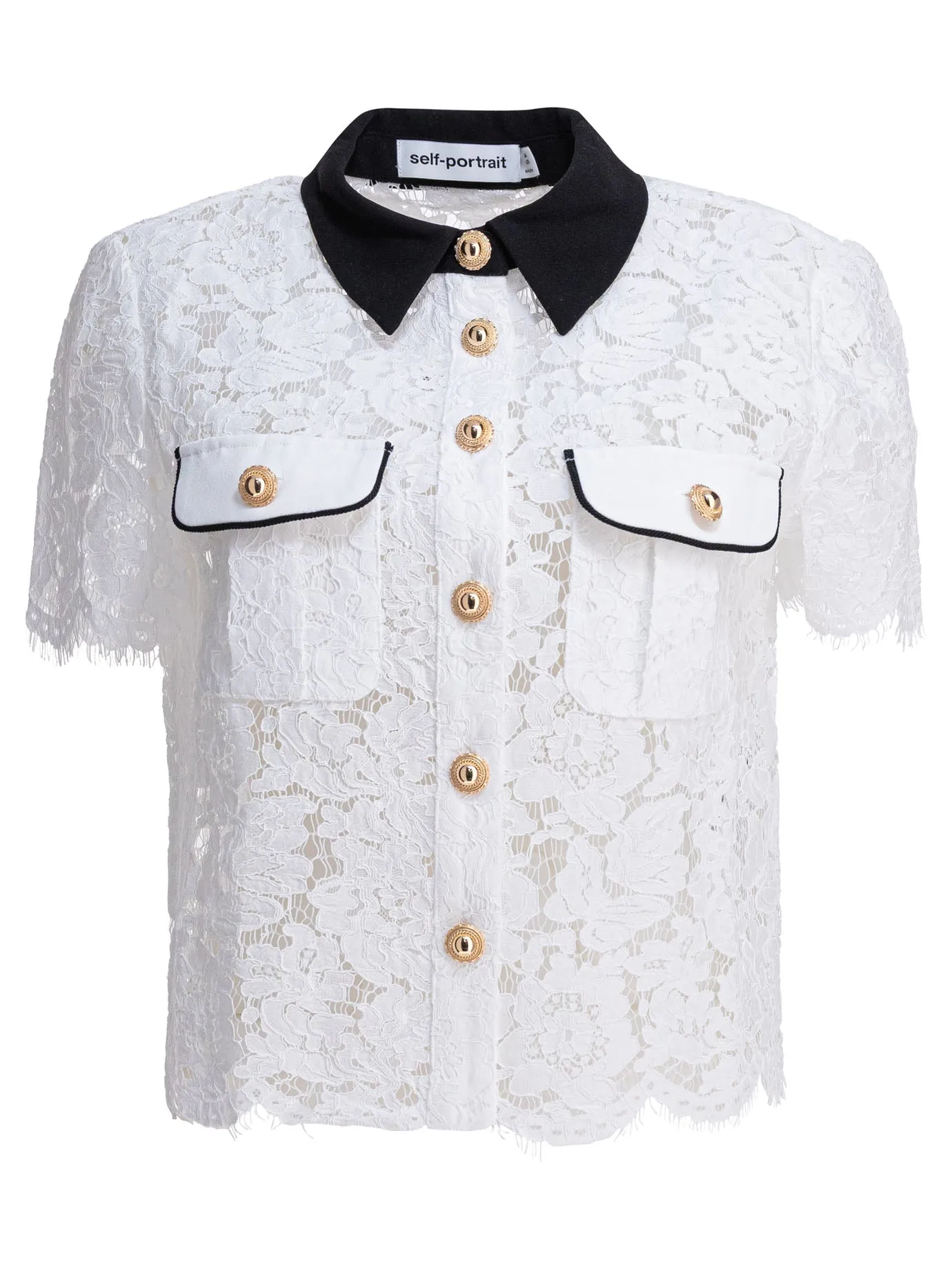 Lace Shirt Shirts White sold by Wanan Luxury