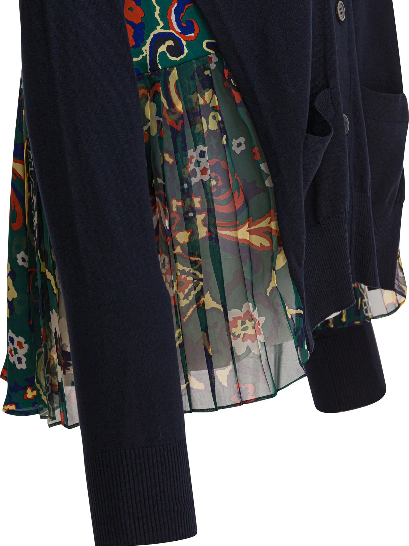Cardigan With Floral Print Knitwear Blue sold by Wanan Luxury product image thumbnail 4