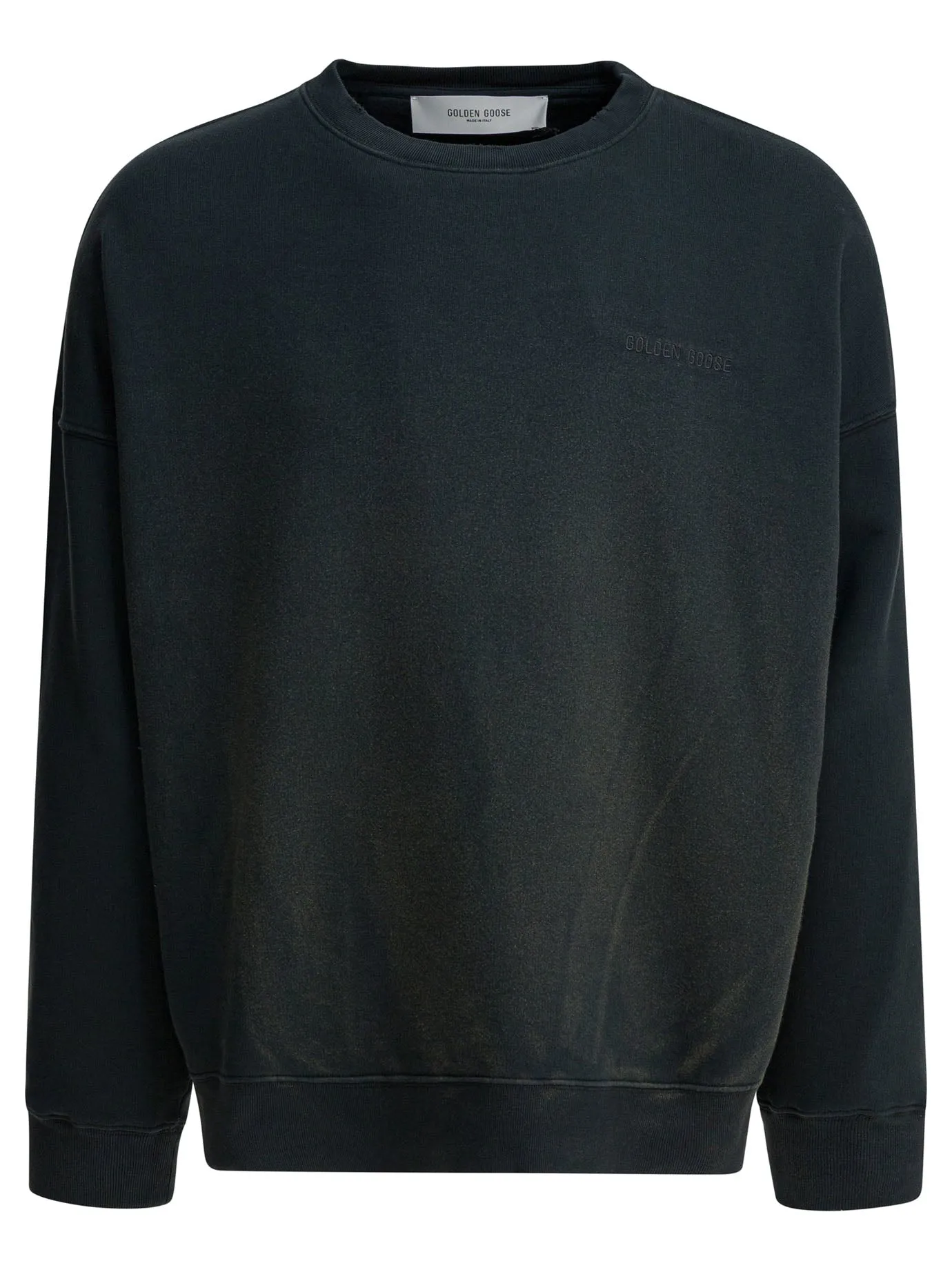 Vintage Effect Crewneck Sweatshirt Sweatshirts Black sold by Wanan Luxury