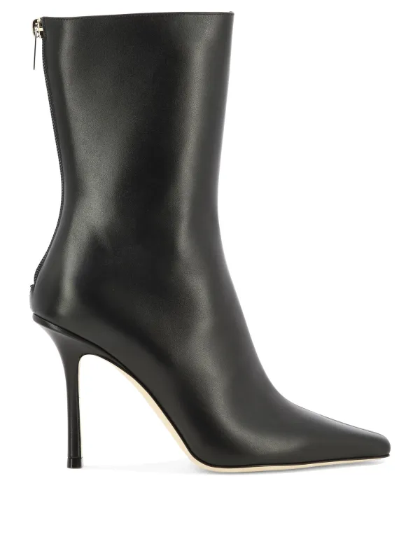 Agathe 100 Ankle Boots Black sold by Wanan Luxury