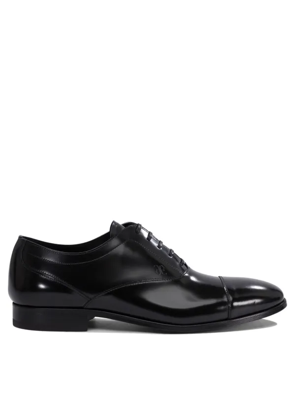Lace-Up Shoes Black made by Wanan Luxury