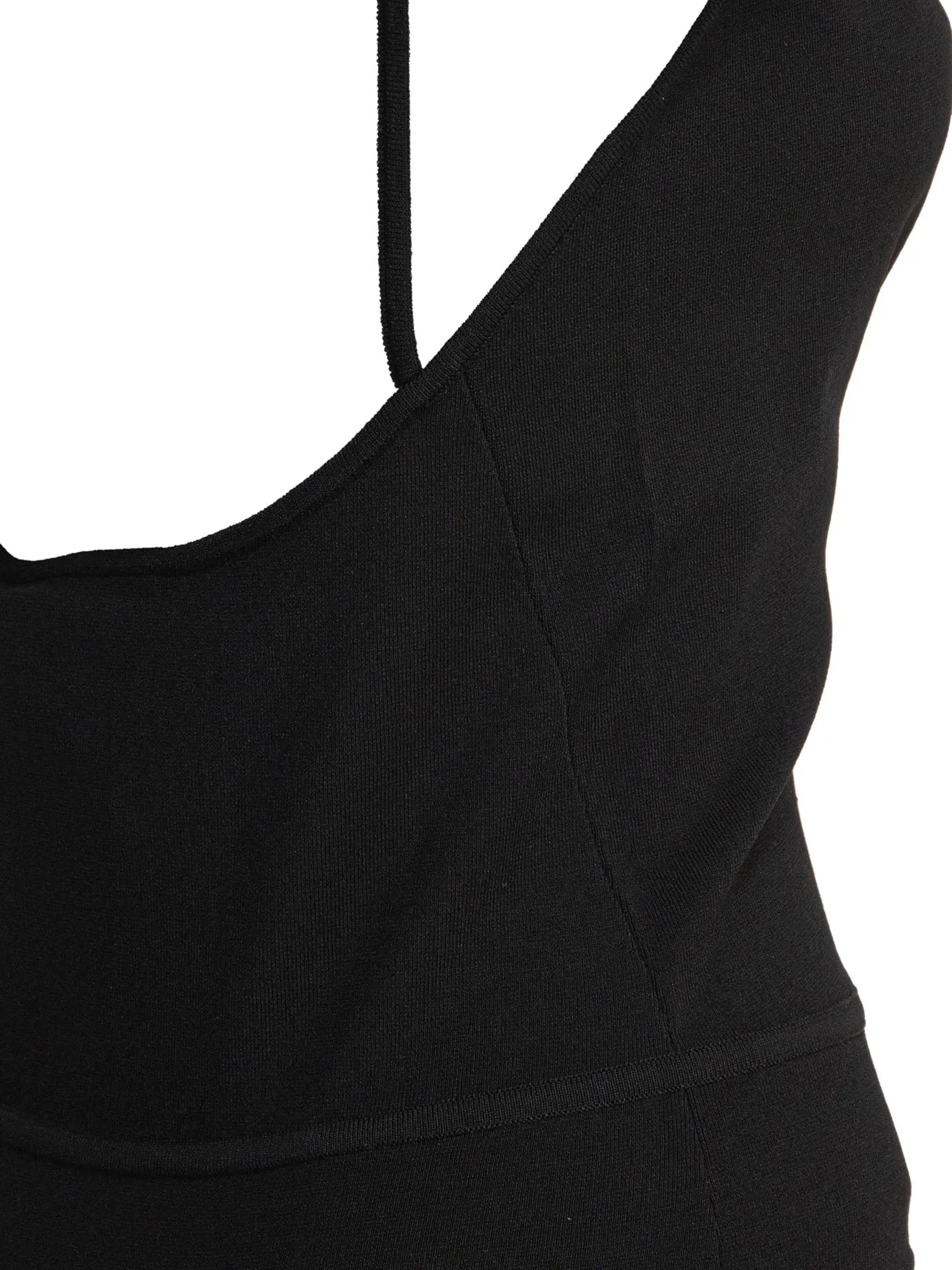 Sleeveless Draped Bodysuit Tops Black sold by Wanan Luxury product image thumbnail 4