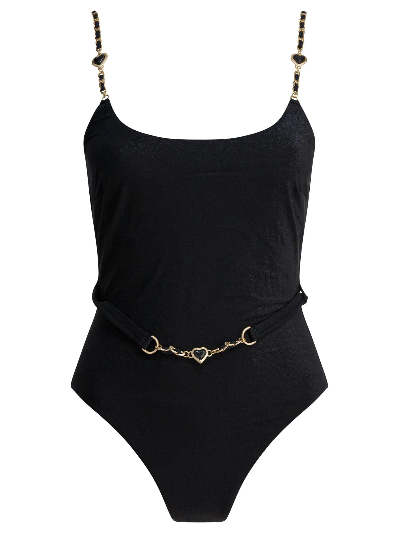 Daylight Chain Scoop Swimwear Black sold by Wanan Luxury