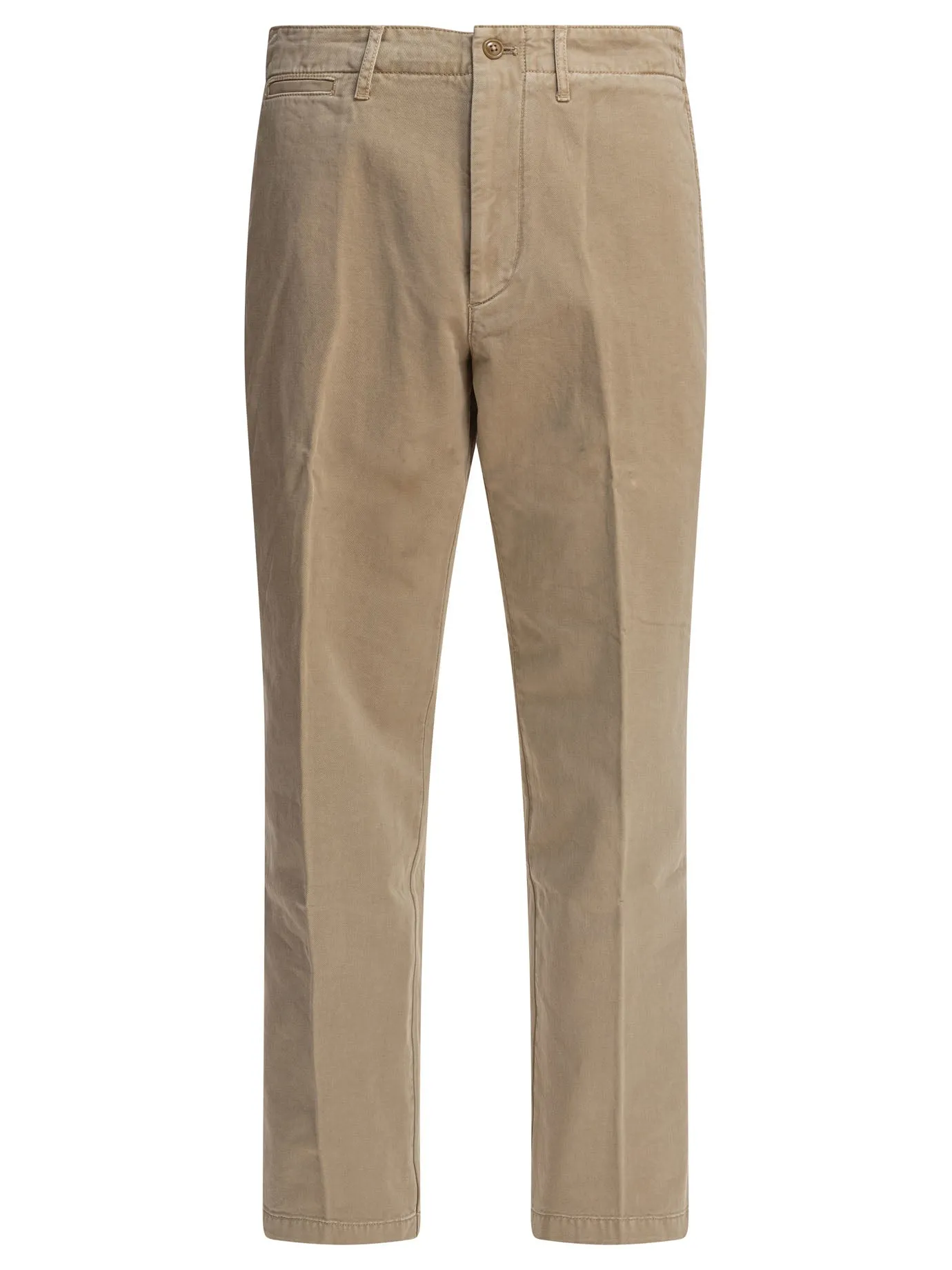 Straight Leg Trousers Beige sold by Wanan Luxury