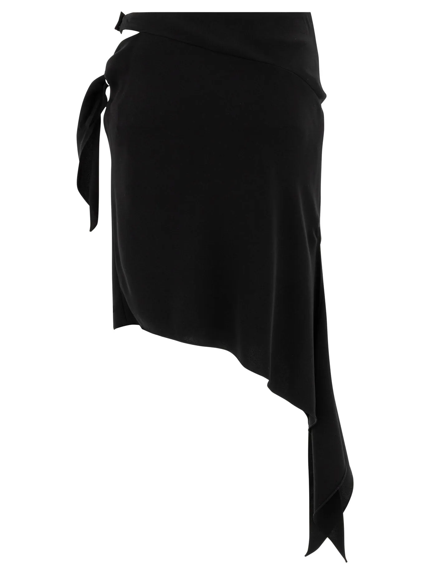 Cut Out Skirt With Knot Skirts Black sold by Wanan Luxury product image thumbnail 2