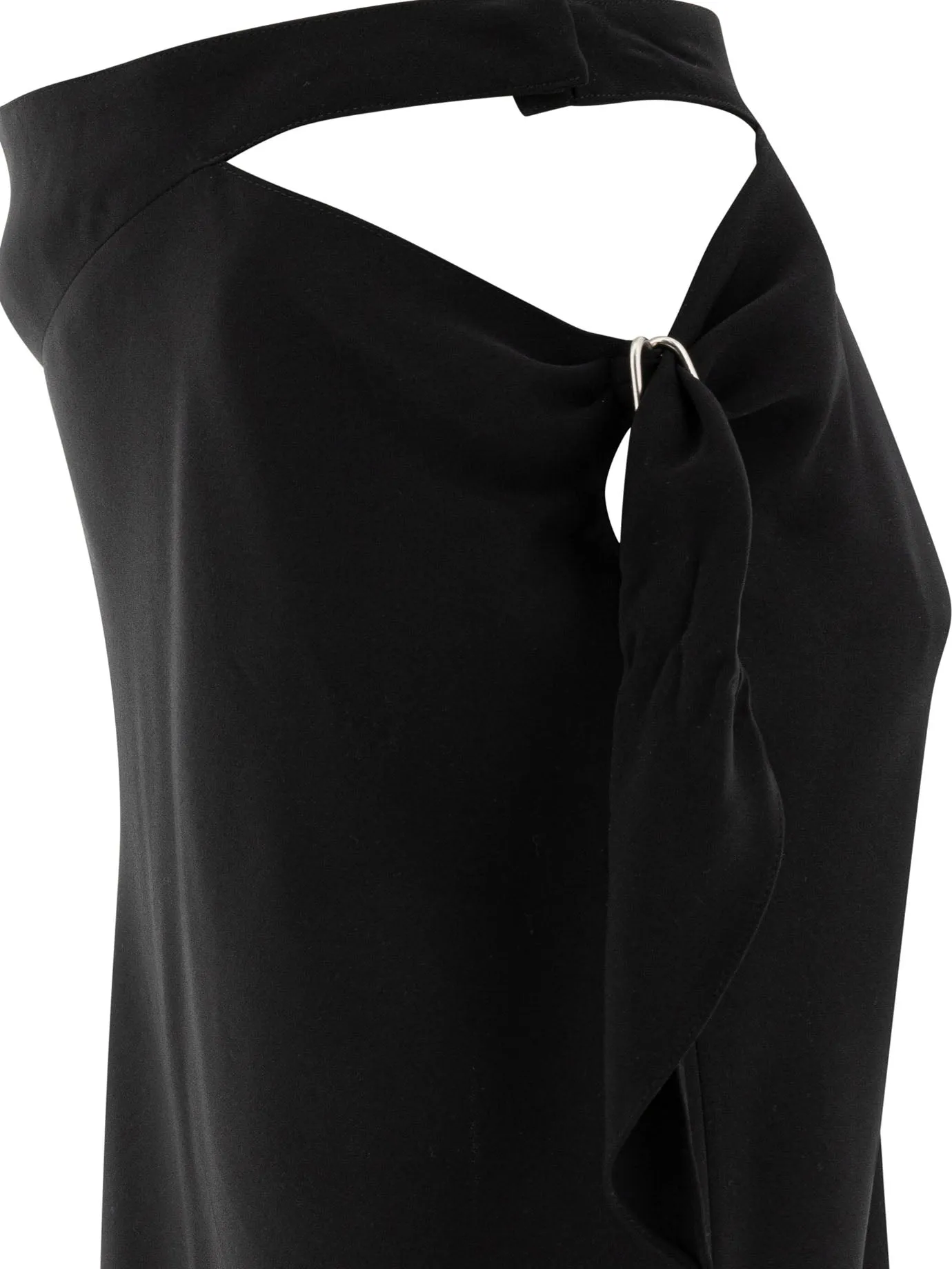 Cut Out Skirt With Knot Skirts Black sold by Wanan Luxury product image thumbnail 3