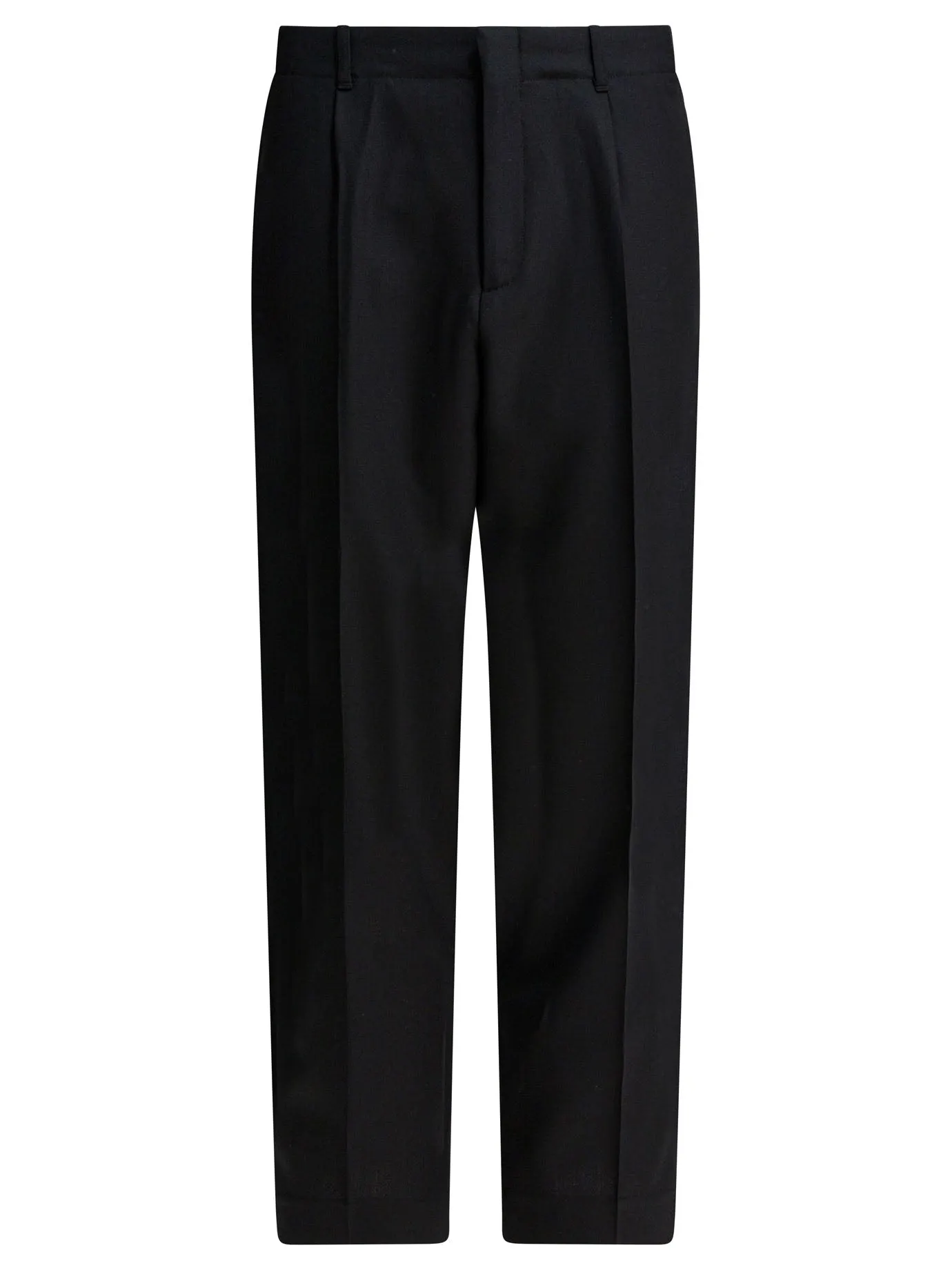 Wool Chino Pants Trousers Black sold by Wanan Luxury
