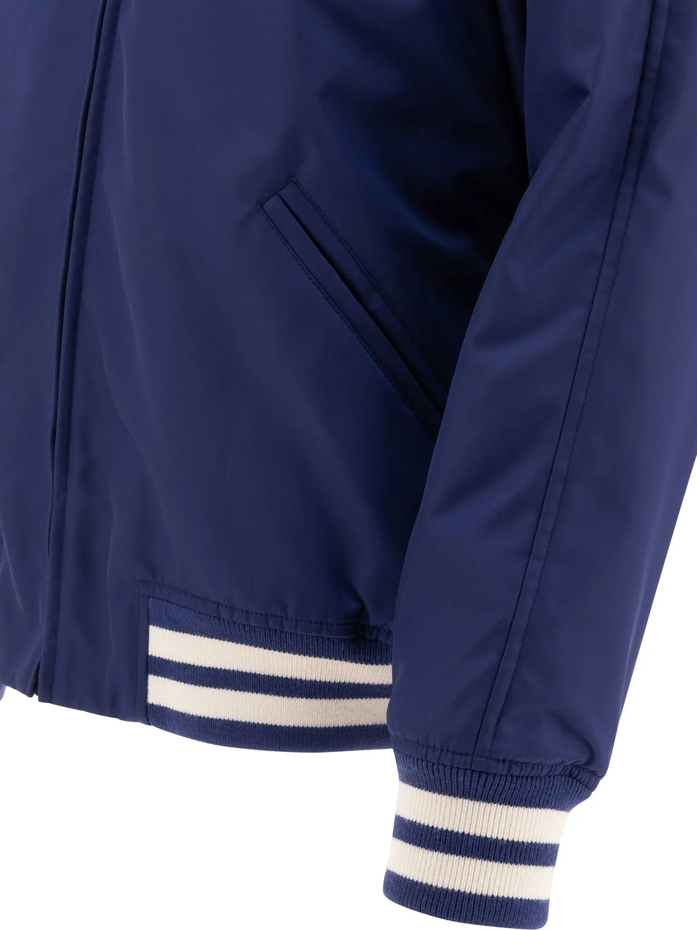 Nylon Bomber Jacket Jackets And Coats Blue sold by Wanan Luxury product image thumbnail 4