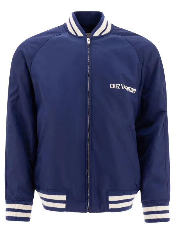 Nylon Bomber Jacket Jackets And Coats Blue sold by Wanan Luxury