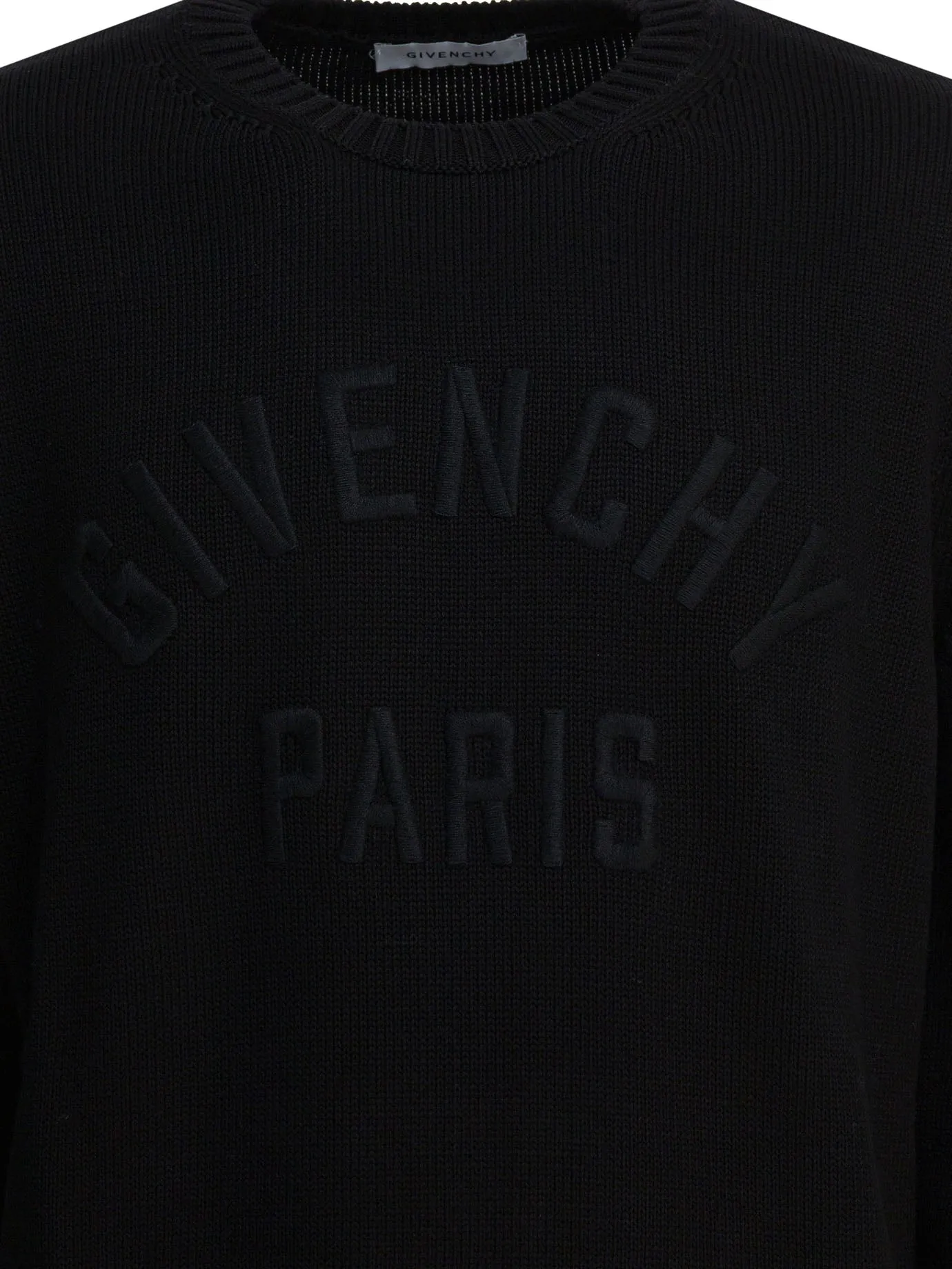 Givenchy Paris" Crewneck Sweater Knitwear Black sold by Wanan Luxury product image thumbnail 3