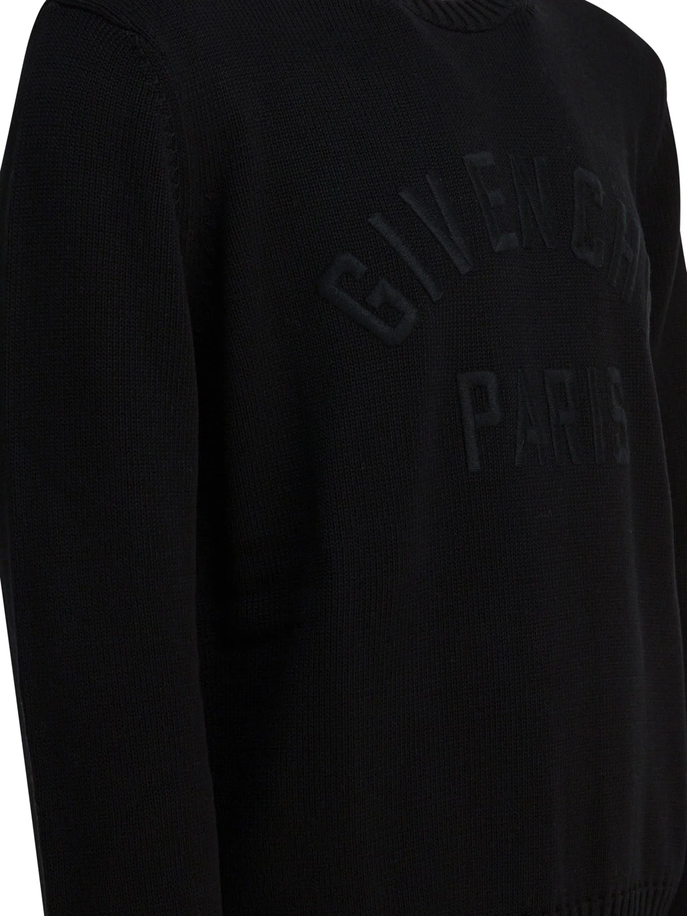 Givenchy Paris" Crewneck Sweater Knitwear Black sold by Wanan Luxury product image thumbnail 4