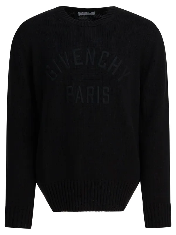 Givenchy Paris" Crewneck Sweater Knitwear Black sold by Wanan Luxury