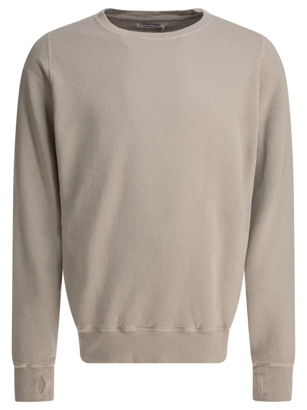 Cotton Crewneck Sweatshirt Sweatshirts Beige made by nonnative