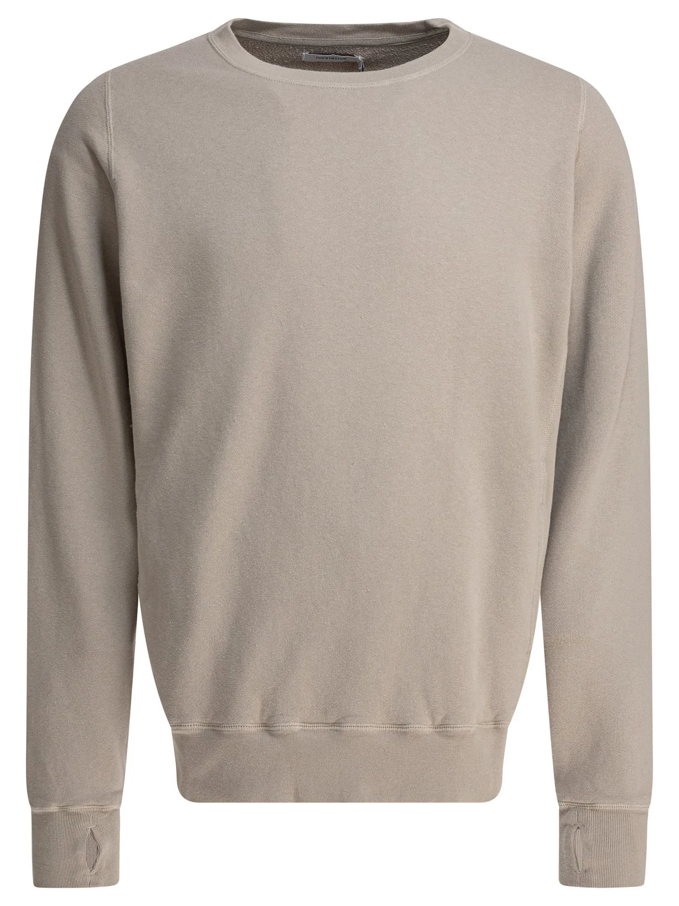 Cotton Crewneck Sweatshirt Sweatshirts Beige sold by Wanan Luxury