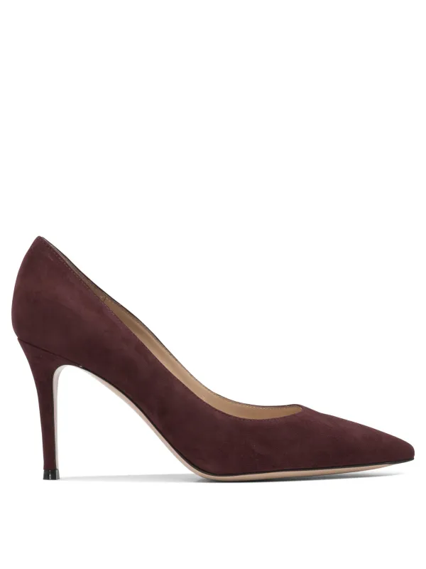 Gianvito 85 Mm Heeled Shoes Brown sold by Wanan Luxury