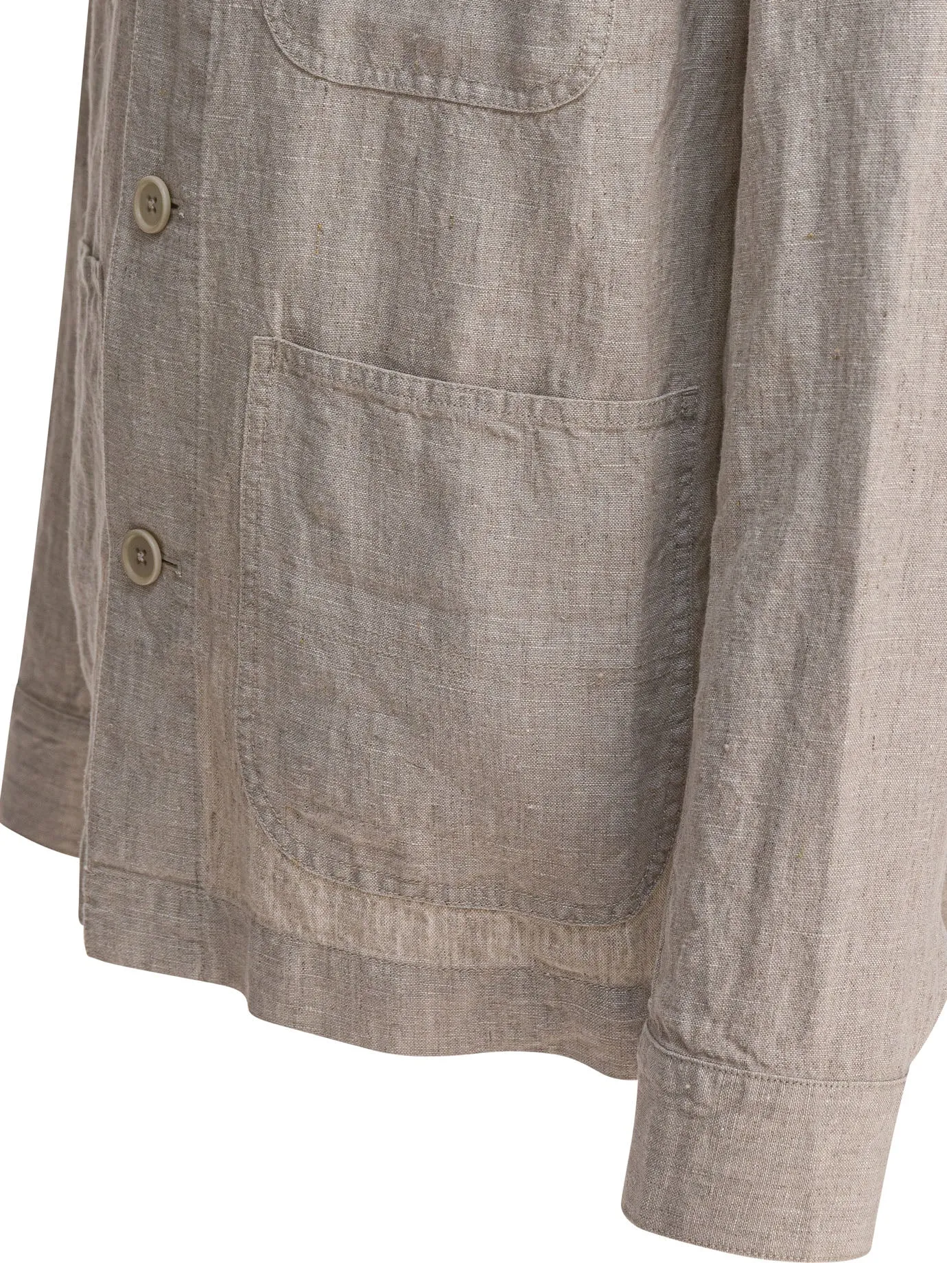 Linen Work Jacket Jackets And Coats Beige sold by Wanan Luxury product image thumbnail 4