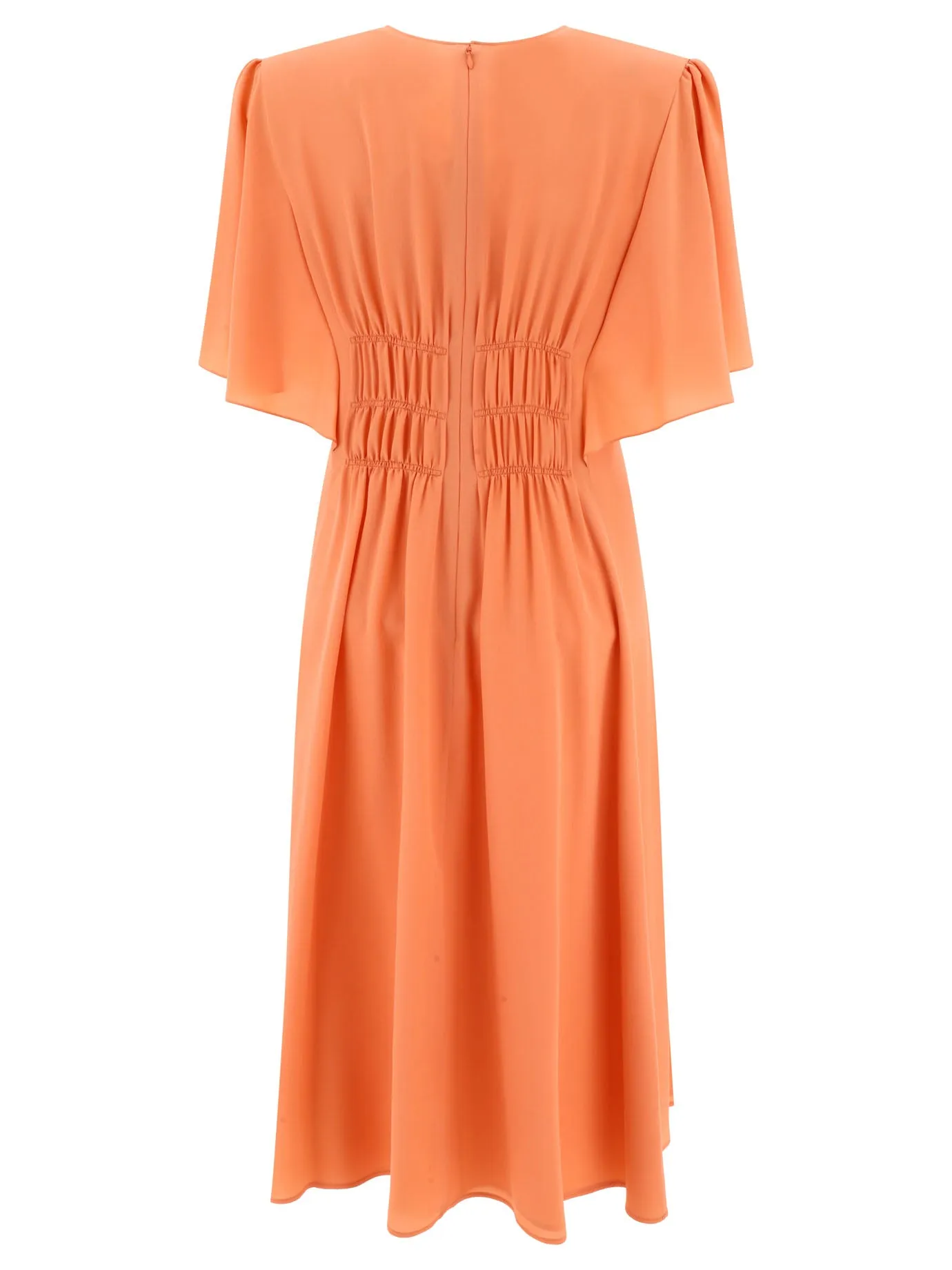 Draped Midi Dress Dresses Orange sold by Wanan Luxury product image thumbnail 2