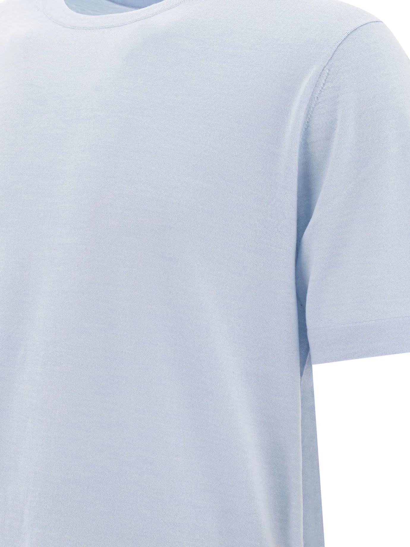 Short-Sleeved Sweater Knitwear Light Blue sold by Wanan Luxury product image thumbnail 4