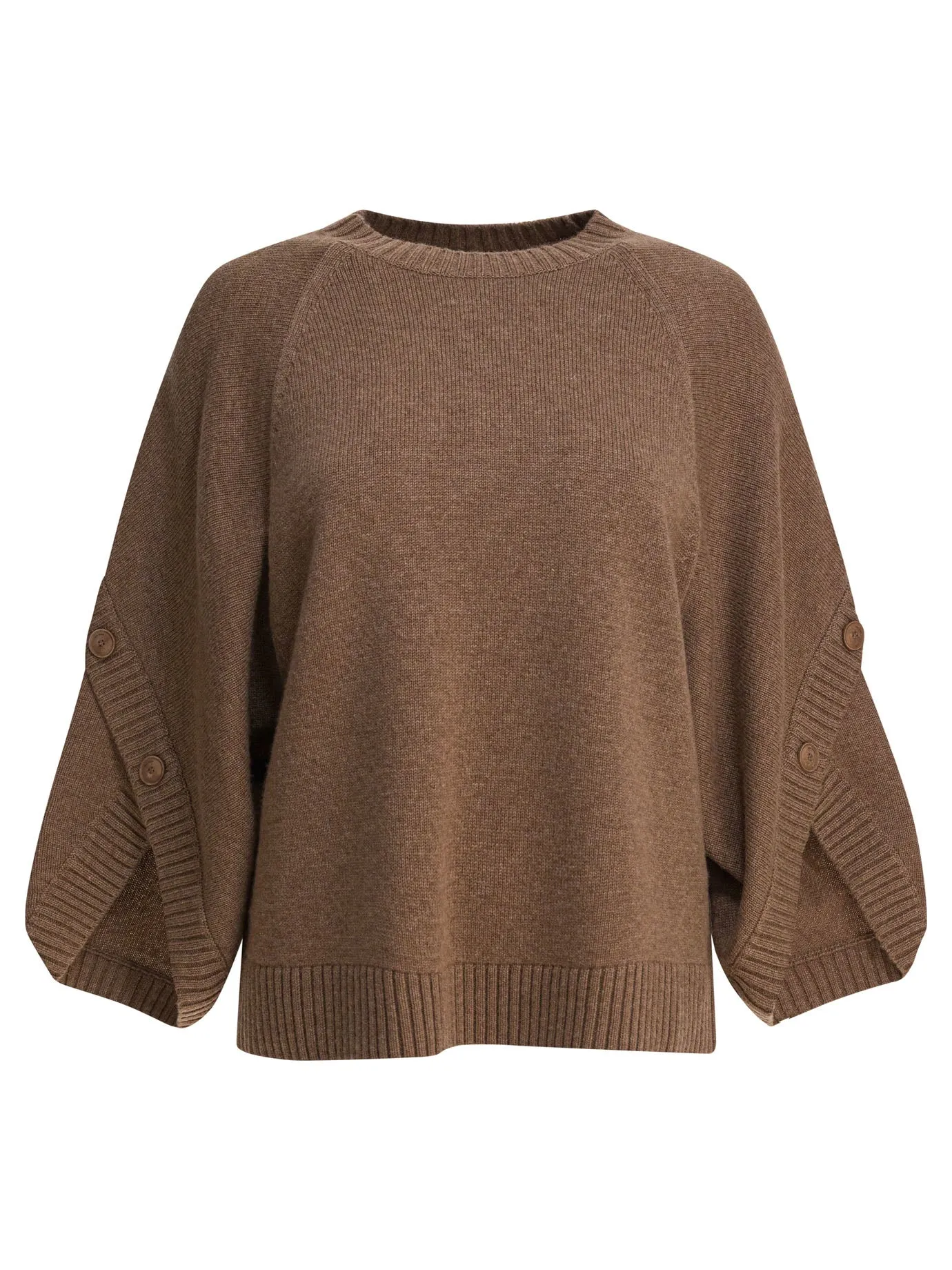 Wool And Cashmere Over Sweater Knitwear Brown sold by Wanan Luxury