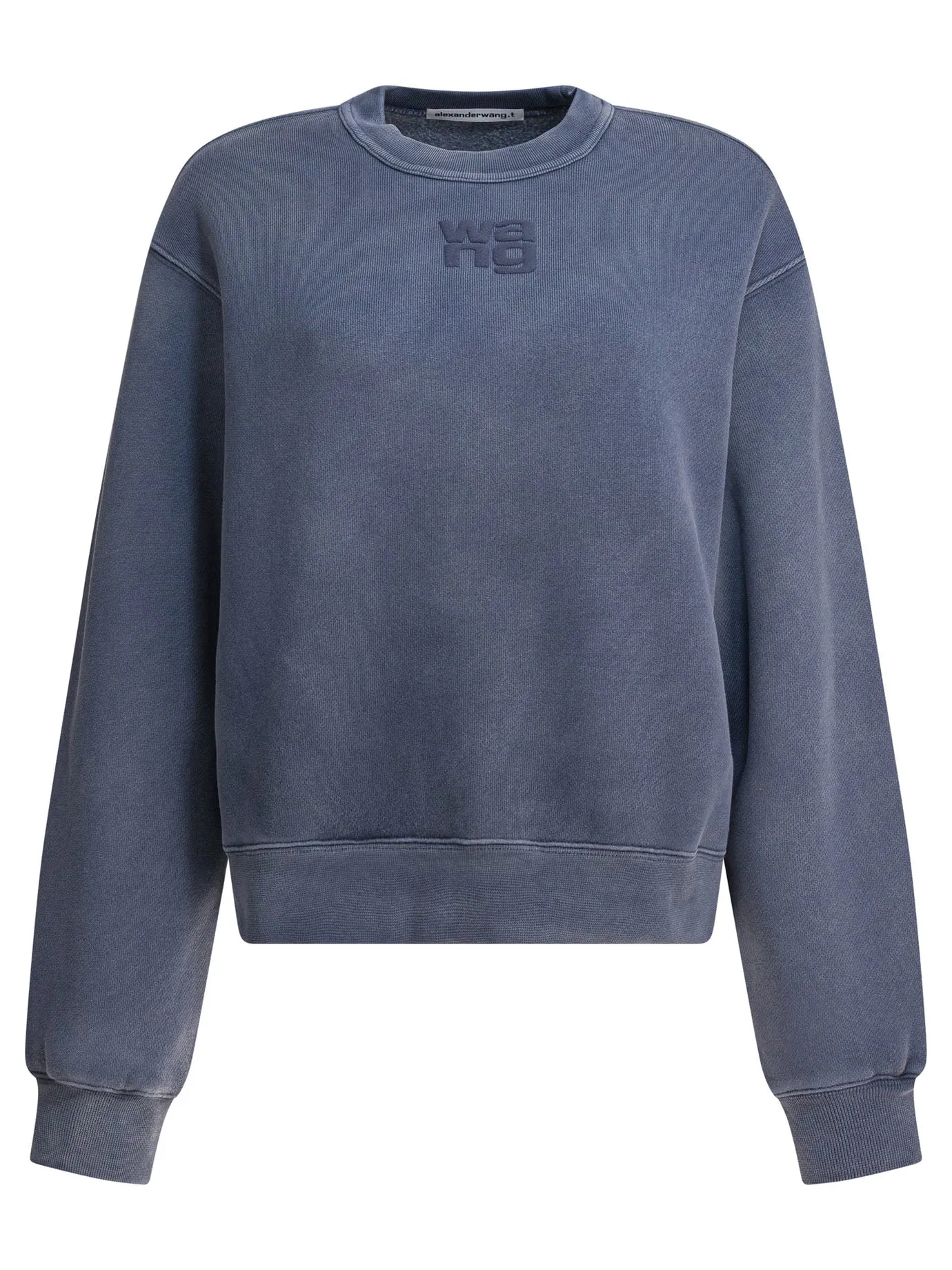 Cotton Sweatshirt With Logo Sweatshirts Blue sold by Wanan Luxury