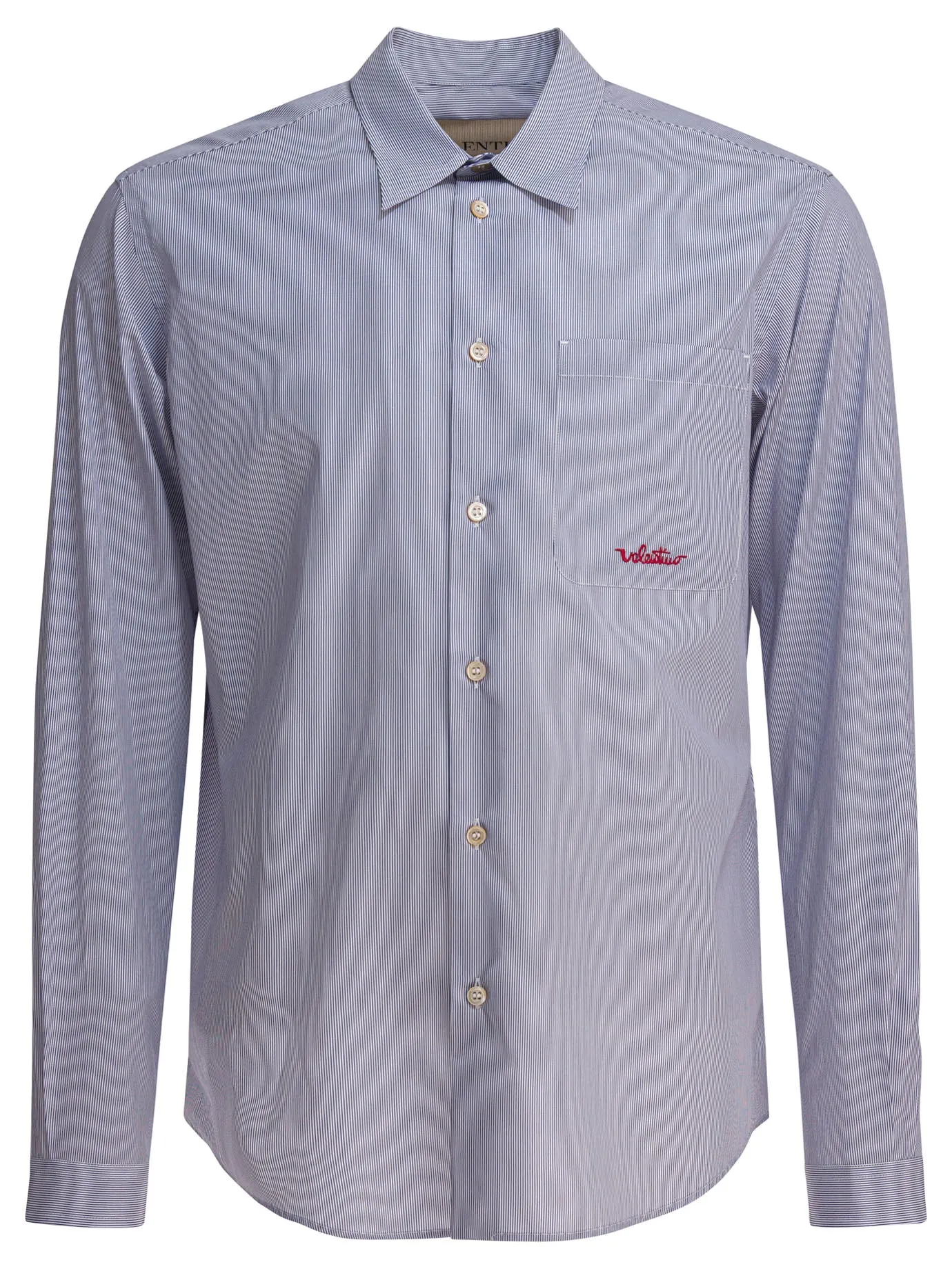 Cotton Shirt With Logo Shirts Light Blue sold by Wanan Luxury