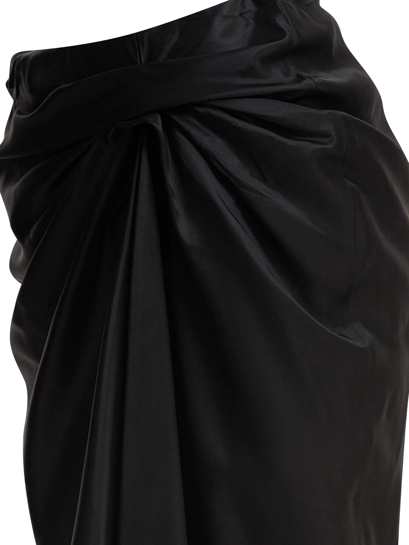 Draped Skirt Skirts Black sold by Wanan Luxury product image thumbnail 4
