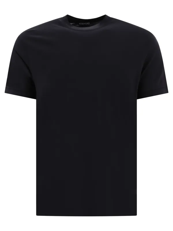 Cotton Lyocell T-Shirt T-Shirts Black sold by Wanan Luxury