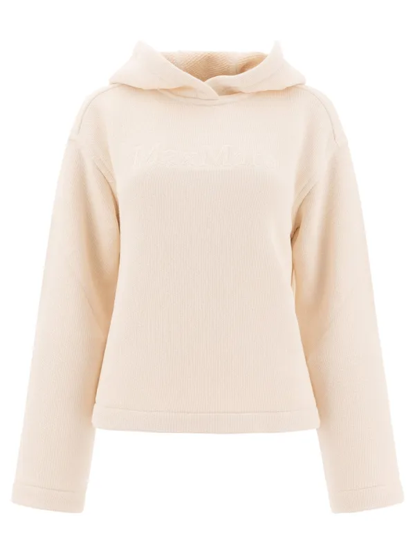 Hoodie With Embroidered Logo Sweatshirts White sold by Wanan Luxury