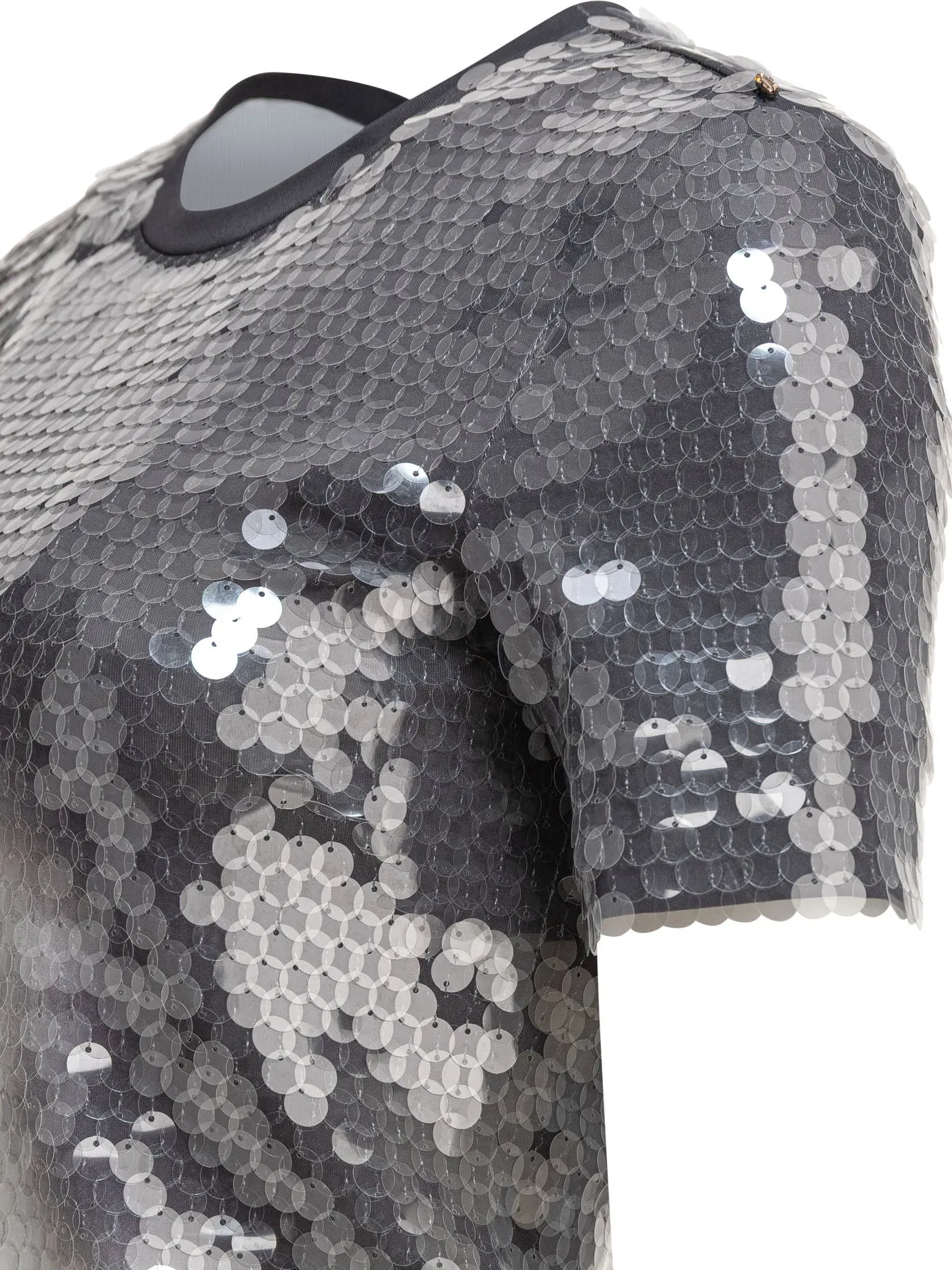 T-Shirt With Sequins T-Shirts Grey sold by Wanan Luxury product image thumbnail 4